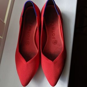 Rothy's the Point in flame red